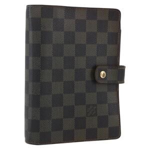 LOUIS VUITTON Damier Ebene Agenda MM Day Planner Cover R20240 LV Auth th6470